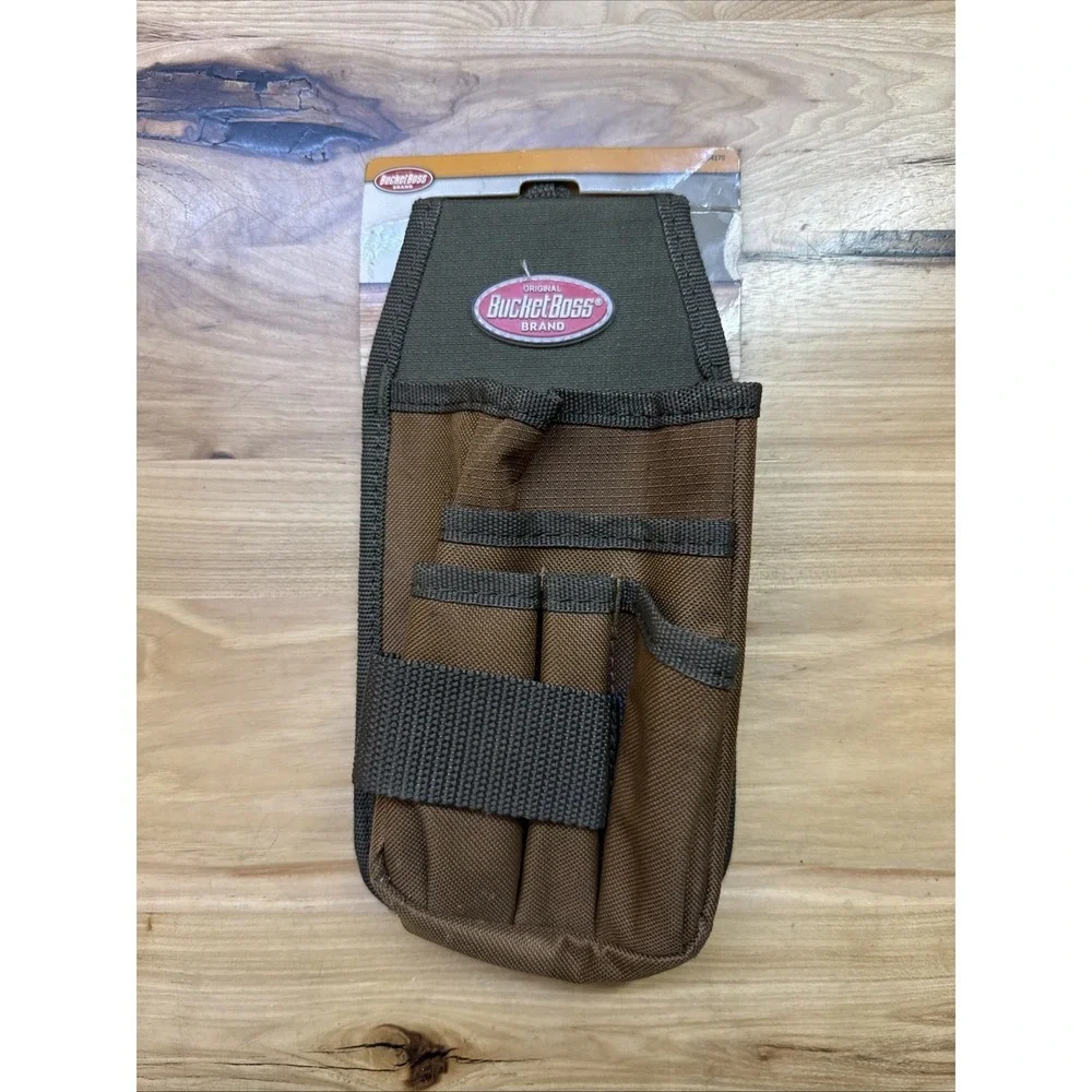 Bucket Boss 54170 Utility Pouch With Flap Fit, Polyester, 5 Pockets